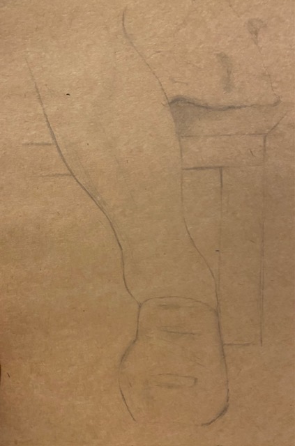 Olivia ALTMANN - Semmel Couture_65x30_Charcoal on paper