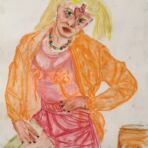 All Fanta - charcoal, aquarelle on paper 71_100cm