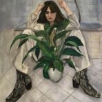 My Garden, my room. Oh no here I lay! - Oil on canvas 90_110cm