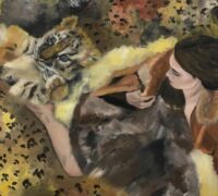 Tiger Lilly, oh Tiger - Oil on canvas 80 x 120cm